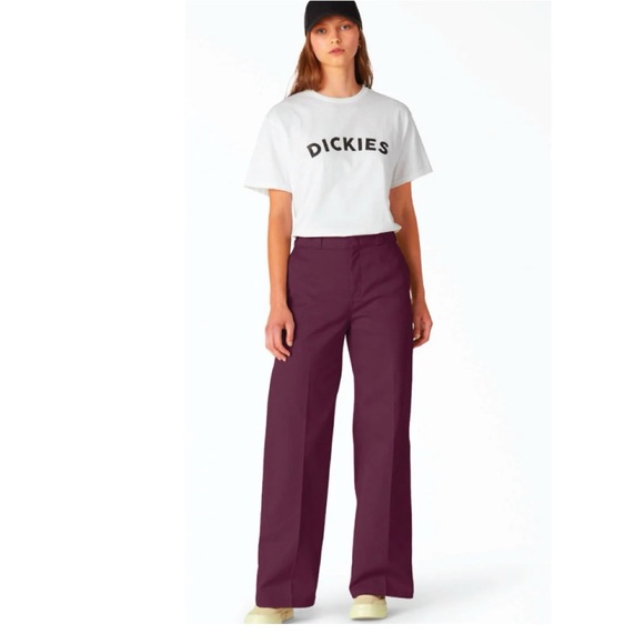 NWT Dickies Duck Canvas trousers in burgundy - Picture 1 of 9